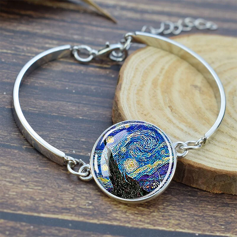 Pulseira com pingente artístico Starry Night - Mirella