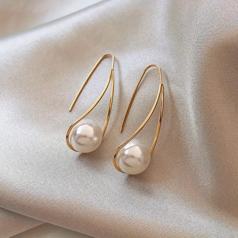 Brincos de pérolas elegantes para mulher - Celina