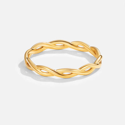 Anel para mulher motivo infinito em ouro – Elisa