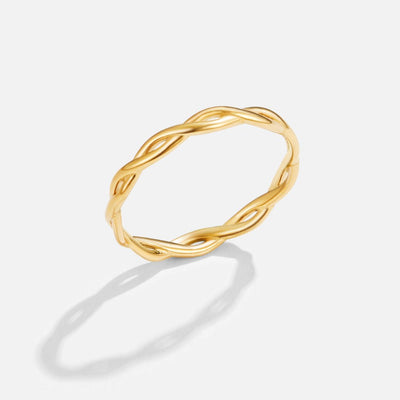 Anel para mulher motivo infinito em ouro – Elisa