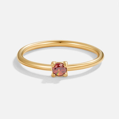 Anel para mulher com pedra do mês janeiro em ouro – Viola