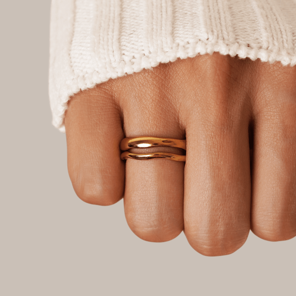 Anel para mulher onda fina – Francesca