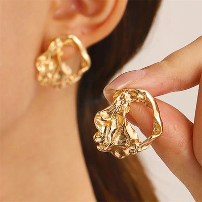 Brincos Scrunchy Elegance - Sahara