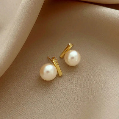 Brincos com pérolas