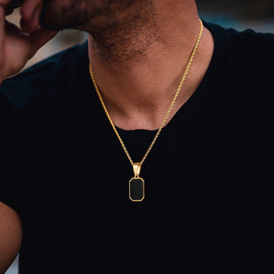 Colar Masculino Onyx - Eliano