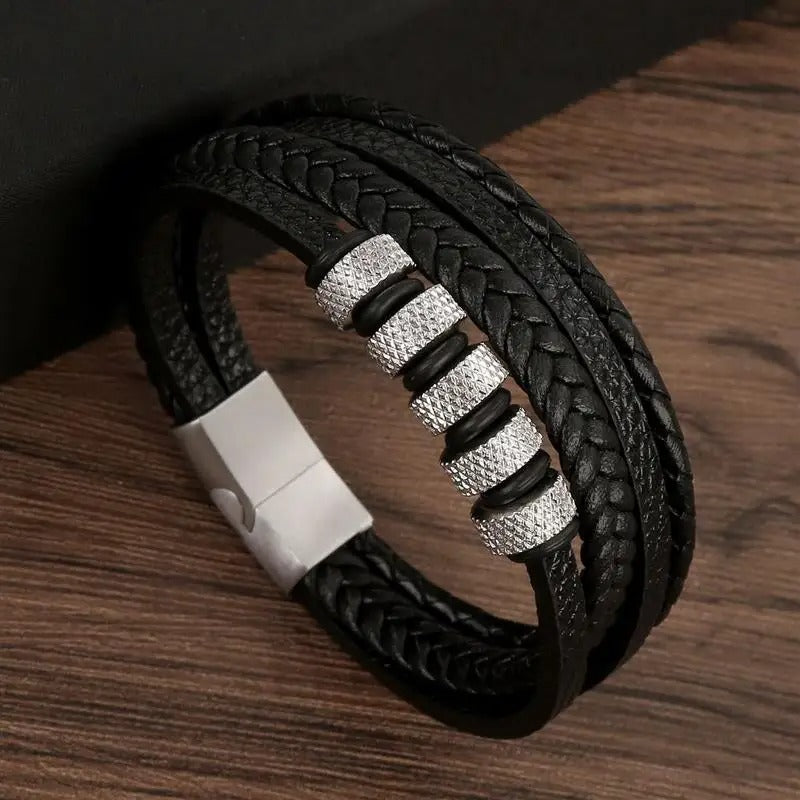 Regal Vintage - Pulseira de couro de luxo