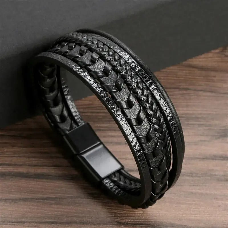 Timeless Vintage - Pulseira de couro de luxo