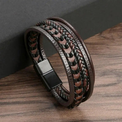Timeless Vintage - Pulseira de couro de luxo