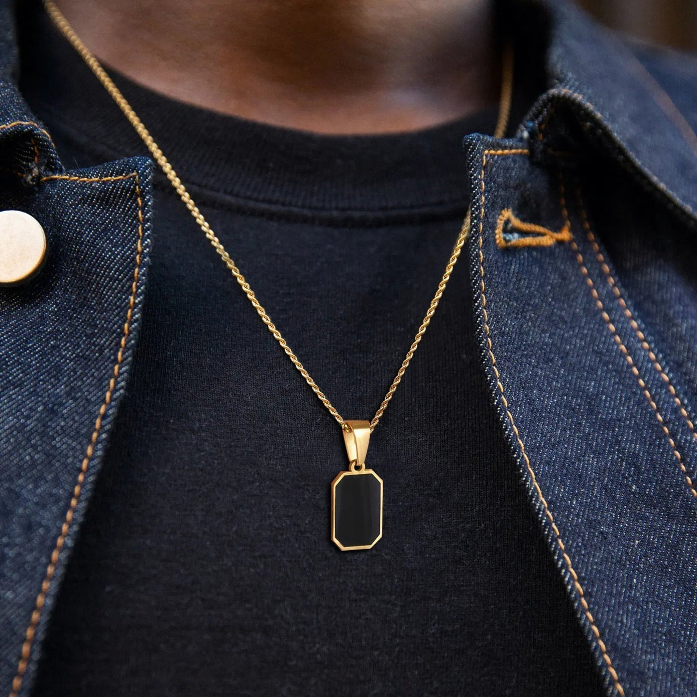 Colar Masculino Onyx - Eliano