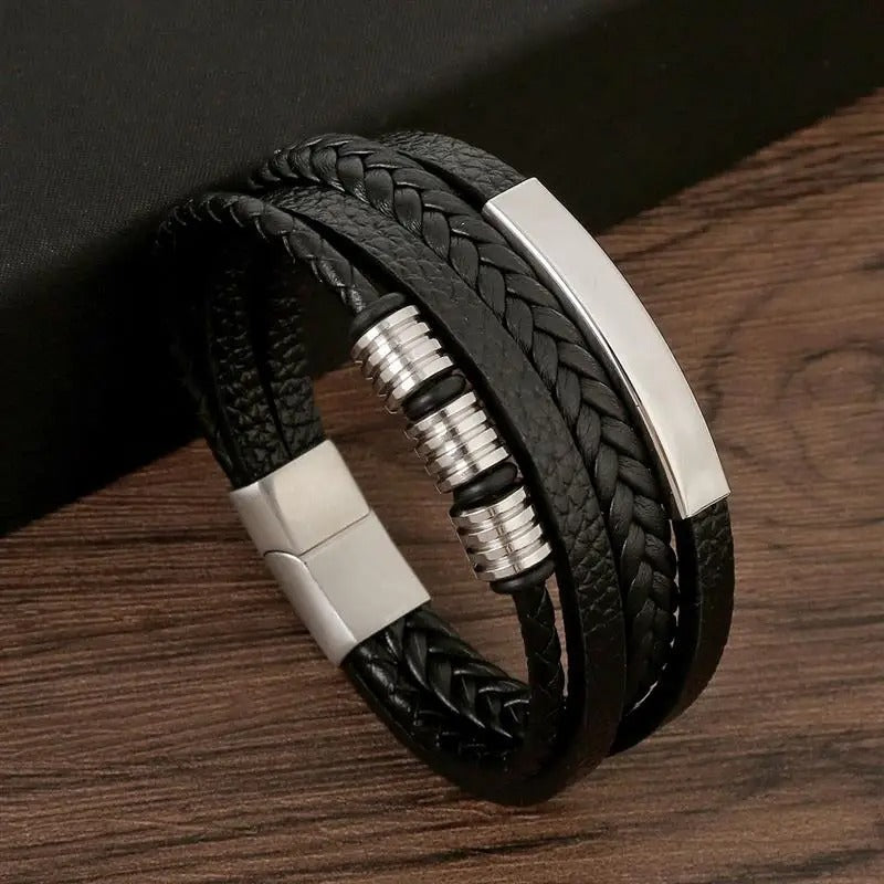 Majestic Vintage - Pulseira de couro de luxo