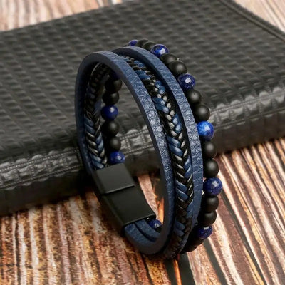 Elite Vintage - Pulseira de couro de luxo