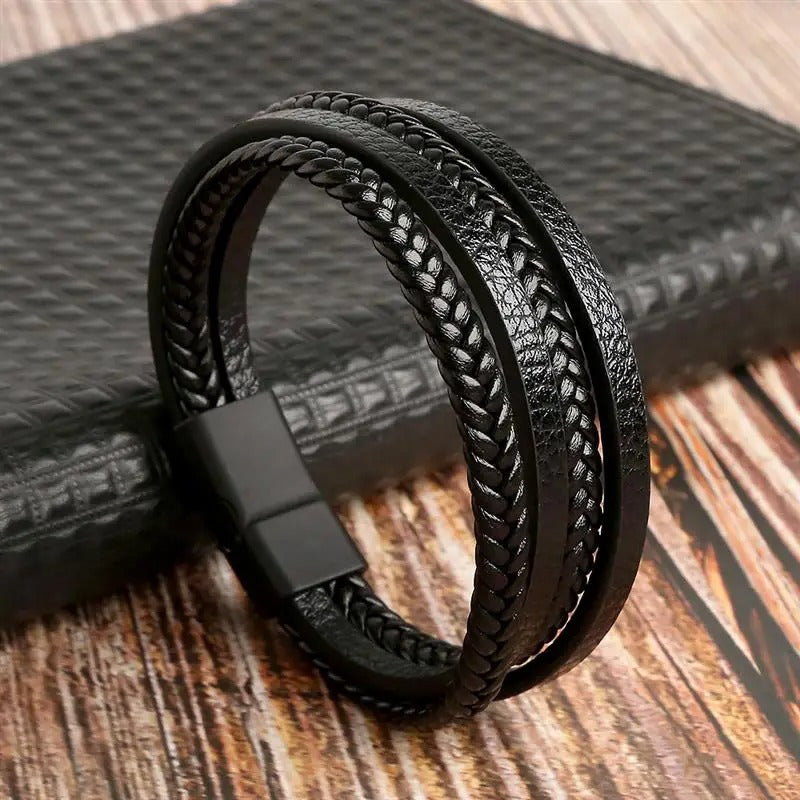 Prestige Vintage - Pulseira de couro de luxo