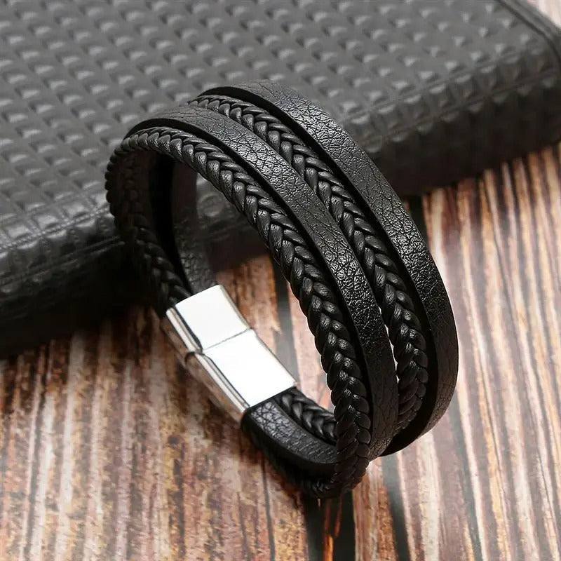 Prestige Vintage - Pulseira de couro de luxo