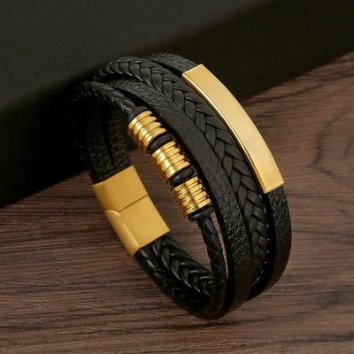 Majestic Vintage - Pulseira de couro de luxo