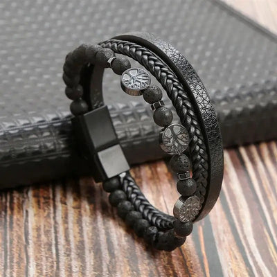 Elysian Vintage - Pulseira de couro de luxo