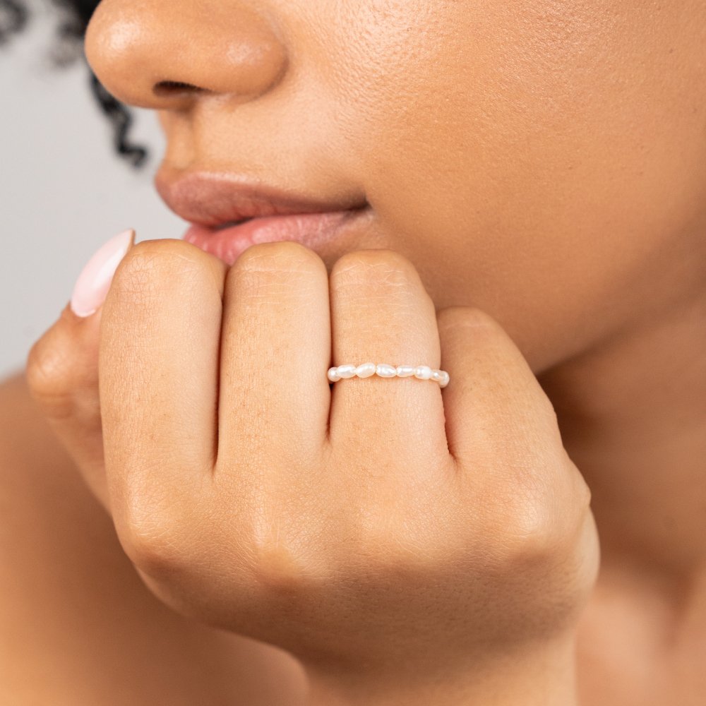 Anel para mulher com pérola – Quiteria