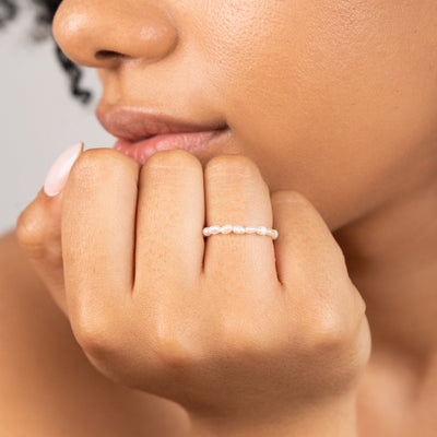 Anel para mulher com pérola – Quiteria