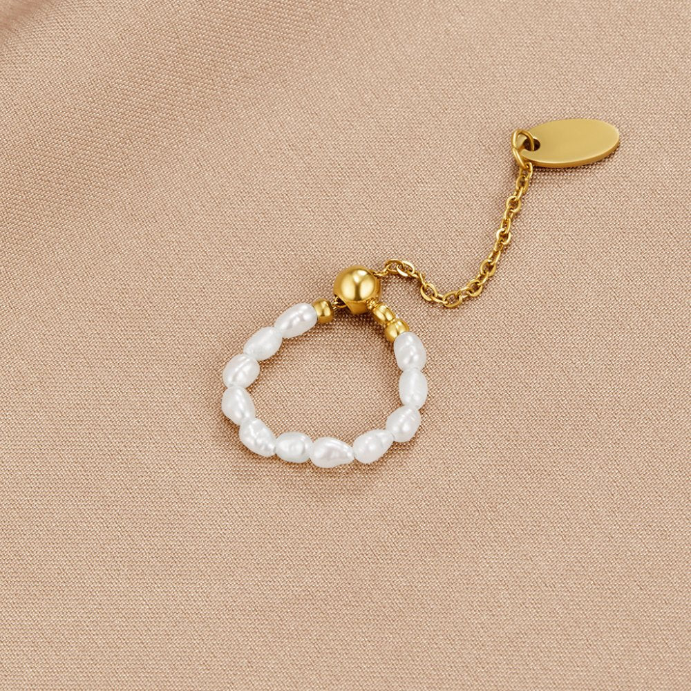 Anel para mulher com pérola – Quiteria