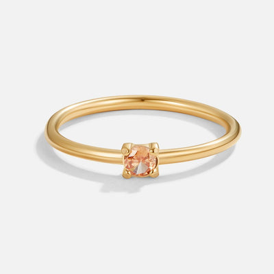Anel para mulher com pedra do mês novembro em ouro – Elisa