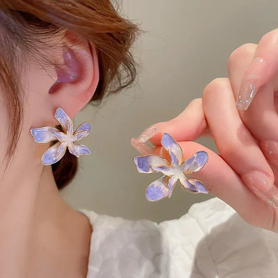 Brincos Flores Lilás - Elisa