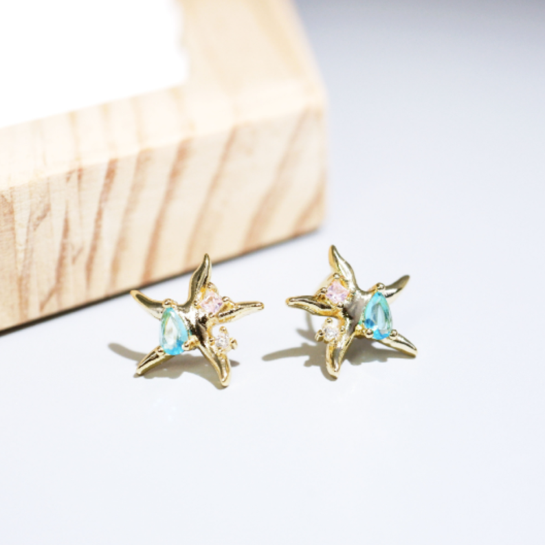 Brincos Elegantes Estrela - Silvia
