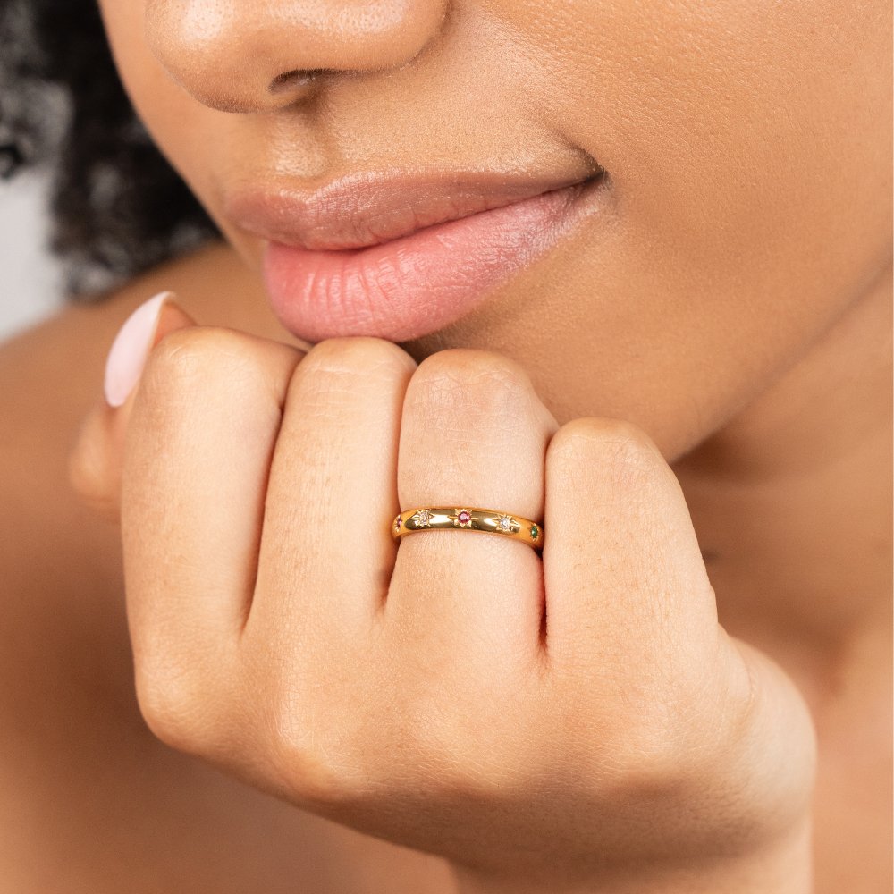 Anel para mulher com cristais – Ivone