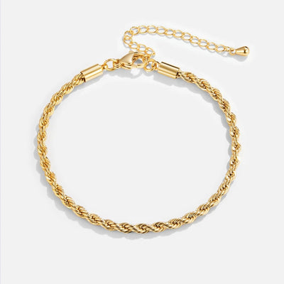 Pulseira ajustável de corrente entrançada - Tiziana