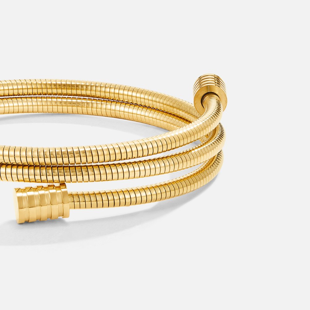 Pulseira rígida em espiral com design moderno - Donatella