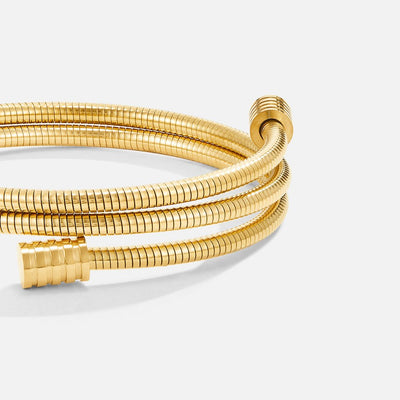 Pulseira rígida em espiral com design moderno - Donatella