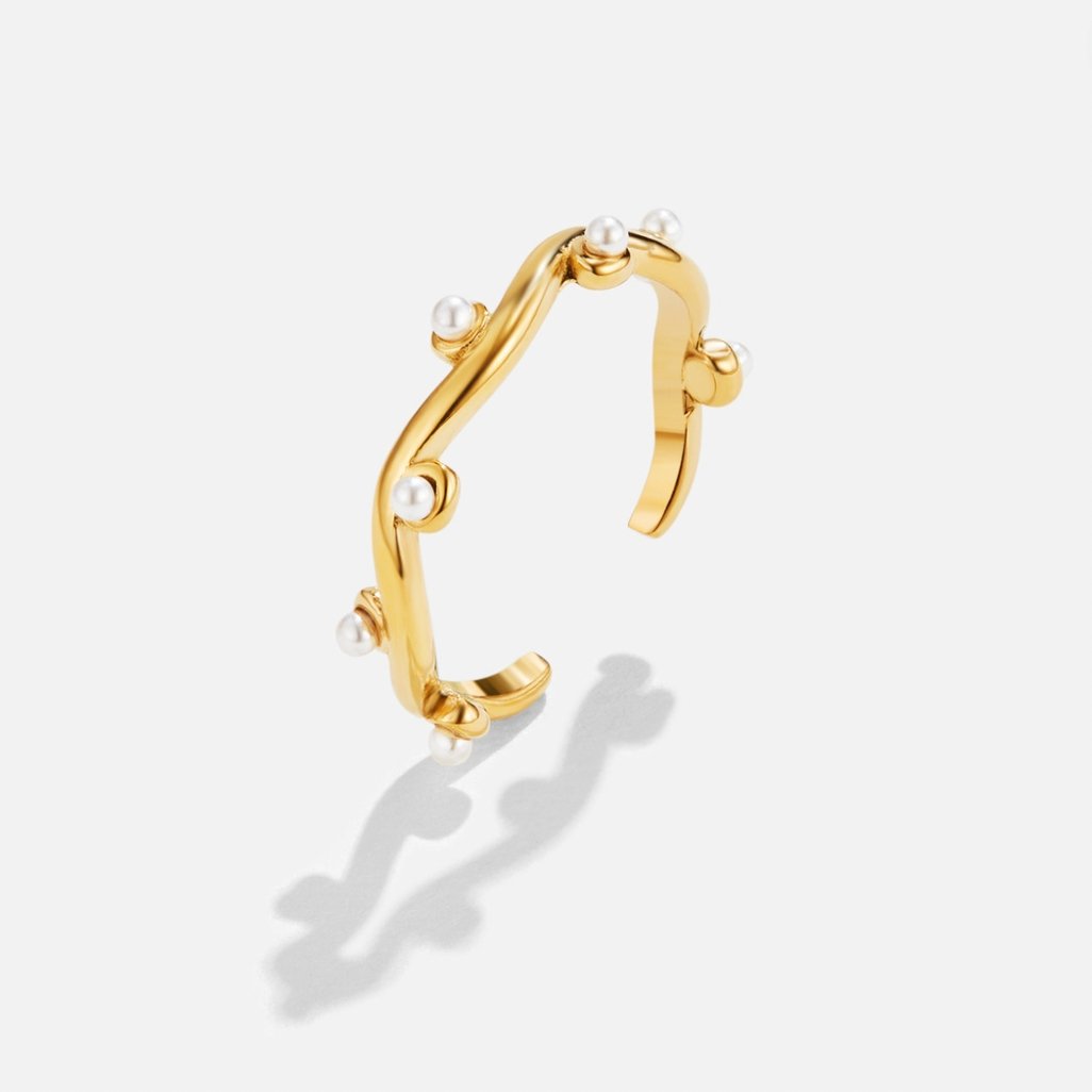 Anel para mulher com pérola em ouro – Melina
